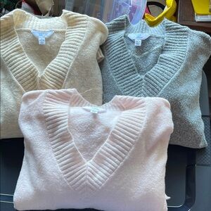 V-neck Sweaters Trio - NWT